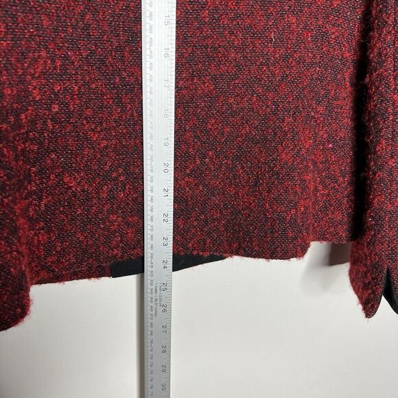 Kasper ASL Blazer Womens 4 Red Tweed Holiday Wool Mohair Blend Textured Twee - Picture 4 of 15